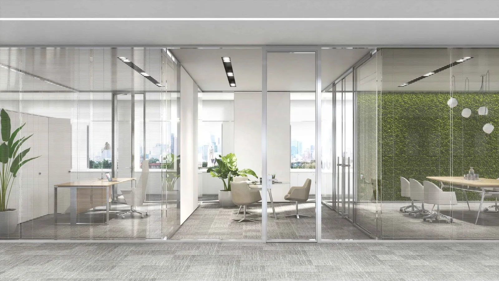 Pareti acustiche divisorie per ufficio di Estel