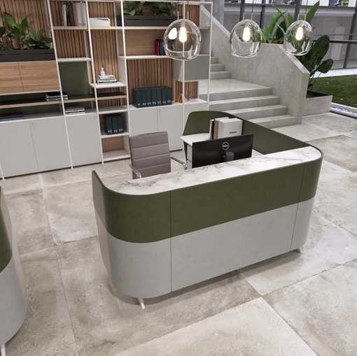 Bancone Reception Sant'Andrea in laccato di Estel