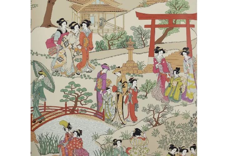 Carta da parati Geishas Manuel Canovas