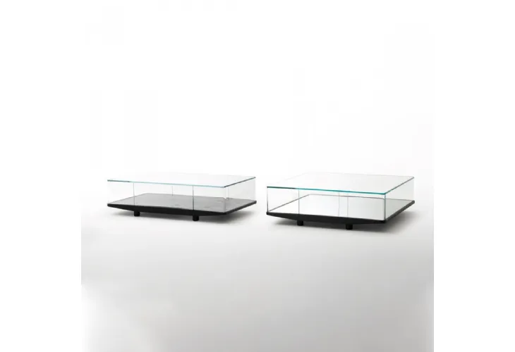 Tavolino espositore Collector in cristallo di Glas Italia