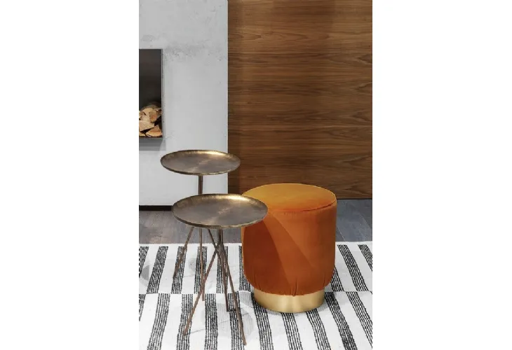Tavolino in ottone Him&Her di Vibieffe