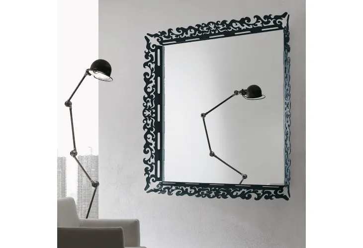 Specchio Mirror con cornice in plexiglass di Ponti Terenghi