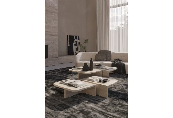 Tavolino in marmo Pavilion di Vibieffe
