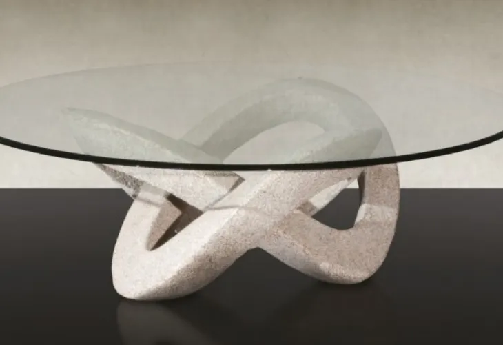 Tavolino con base in granitico Slide di Reflex