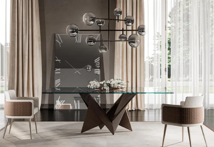 Lampada a sospensione con sfere in vetro borosilicato e struttura in metallo Bulles XL Shangai di Reflex