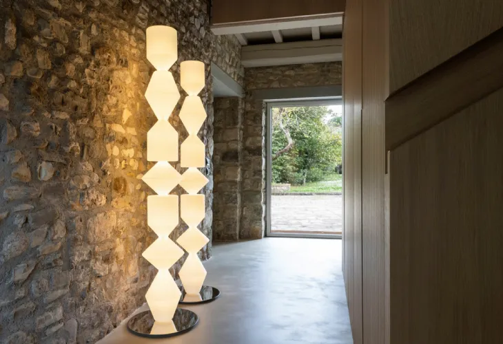 Lampada da terra Costantina Opal di Mogg