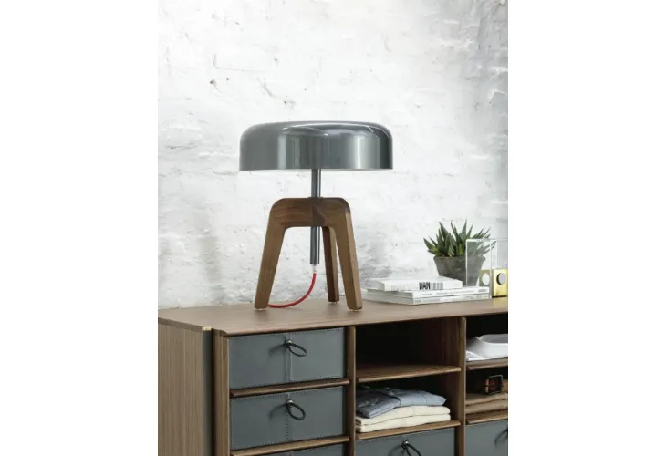 Lampada da tavolo in legno Pileo di Porada