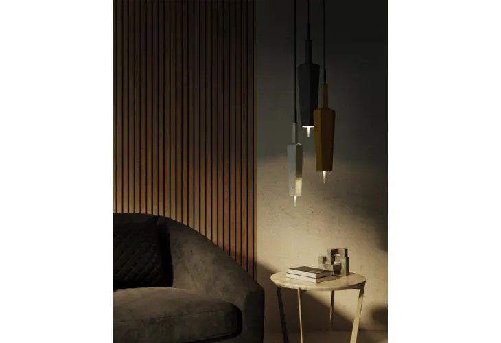 Lampada a sospensione Sop in cemento colorato di Pentalight