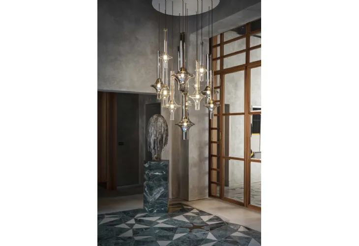 Lampada a sospensione in vetro borosilicato Wonder di Pentalight