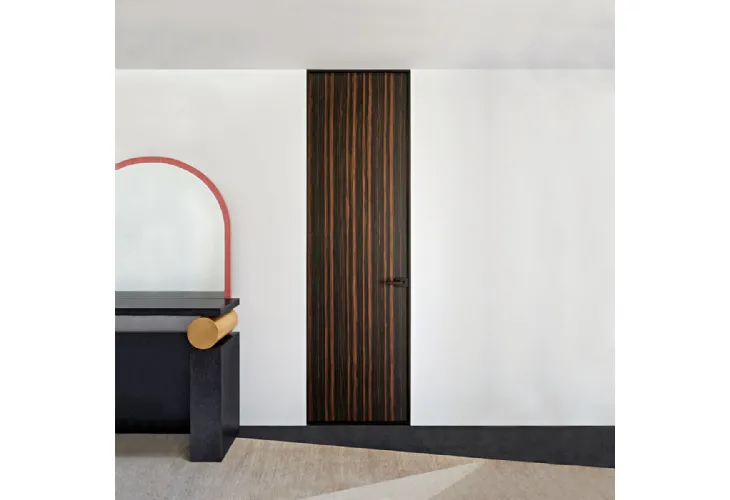 Porta per interni a filo muro Sherazade Swing Plain in Legno di Glas Italia