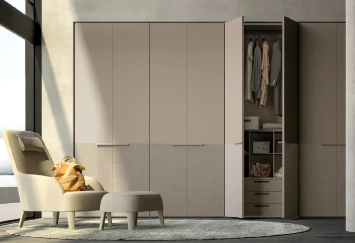 Armadio Atelier a battente con ante bicolore Double di Adok