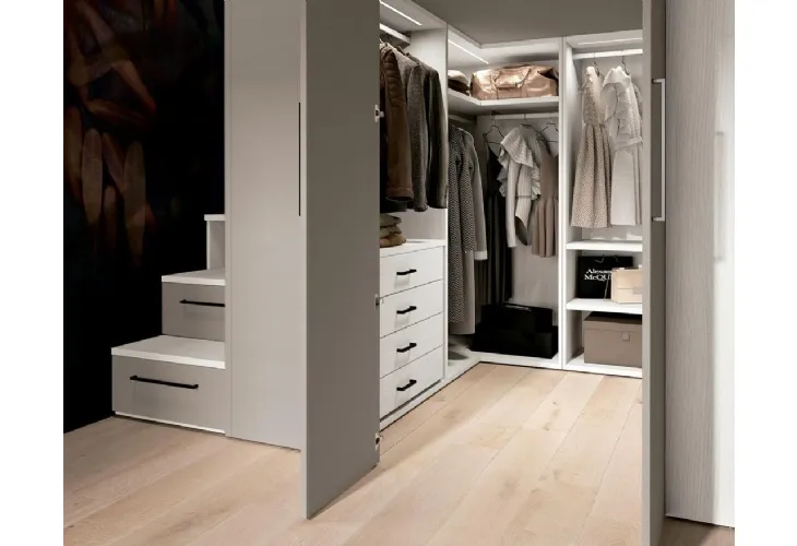 Cabina Armadio in laccato opaco Concept per Loft 18 di Ferrimobili