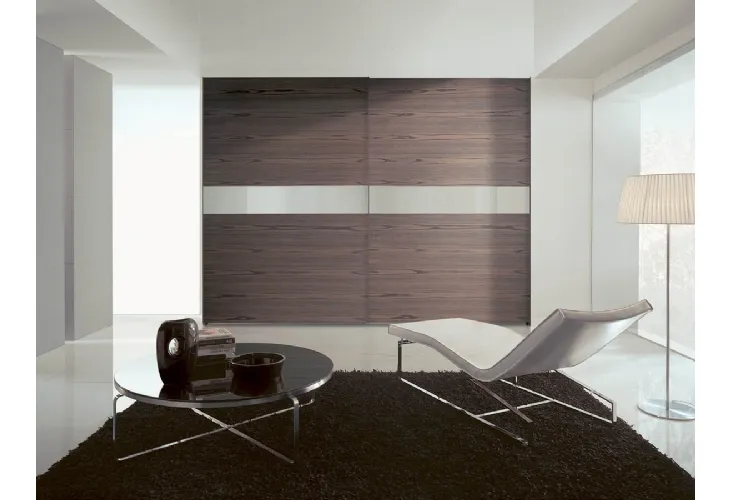 Armadio con anta scorrevole in legno Strip di Fimar