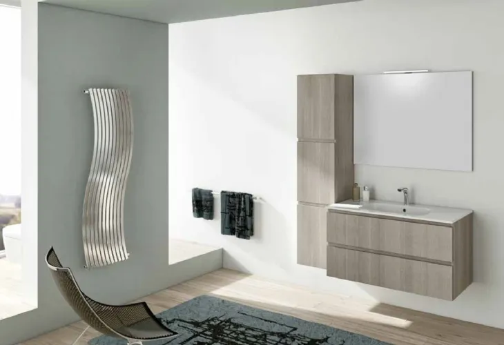 Mobile da bagno sospeso in legno Newsmart NS36 di Arteba