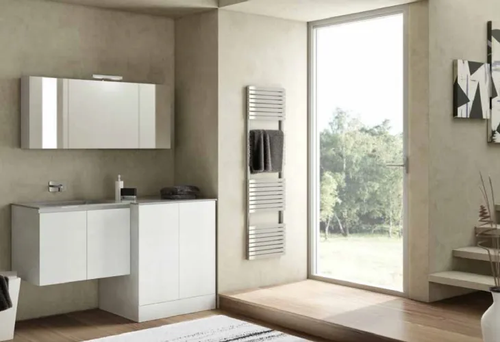 Mobile da bagno a terra in laccato opaco Newsmart NS39 di Arteba