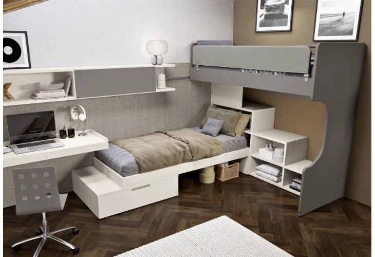 Cameretta 139 con letto scorrevole di Ferrimobili