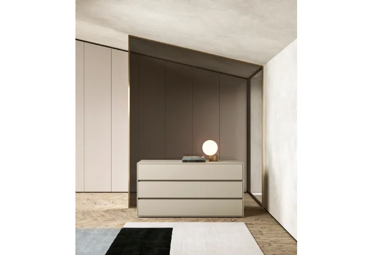 Comò Box  in laccato opaco di Presotto