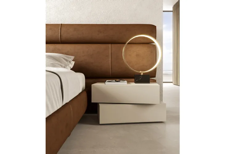 Comodino I-Night System Inclinart in laccato opaco di Presotto