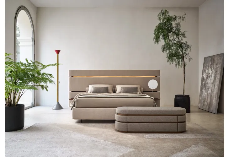 Letto matrimoniale Infinito con box contenitore di Twils