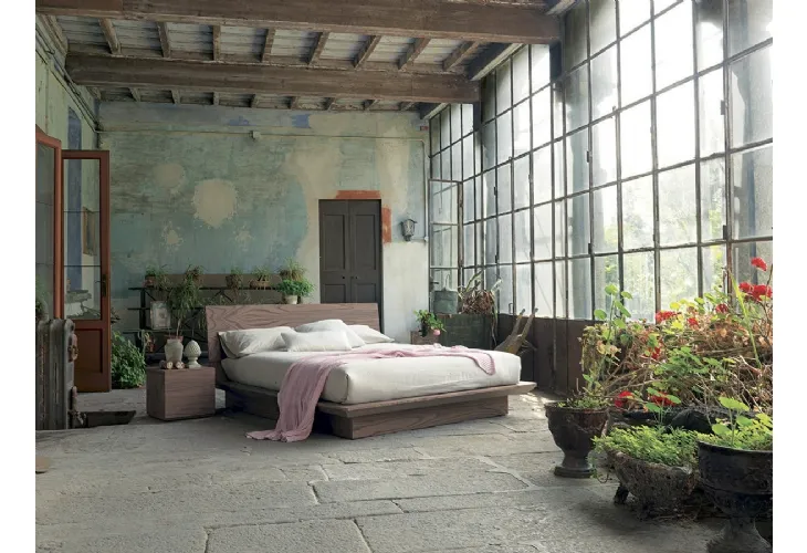 Letto in legno Quarantacinque con box contenitore di Fimar