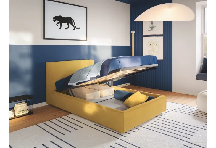 Letto singolo con box contenitore Ada di Twils