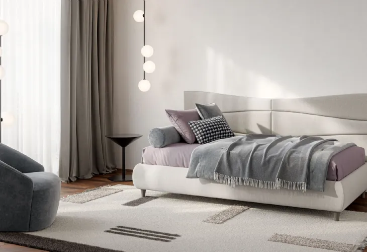 Letto singolo Boiserie Flute di Twils