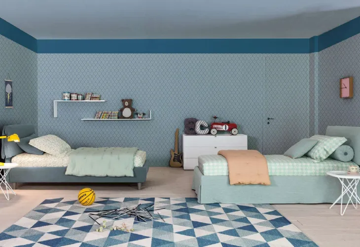 Letto Singolo in tessuto Giselle di Twils