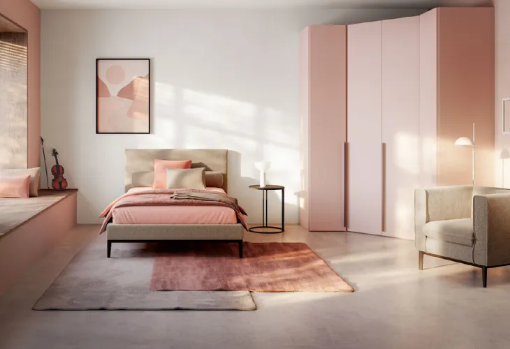 Letto Singolo in tessuto Max di Twils