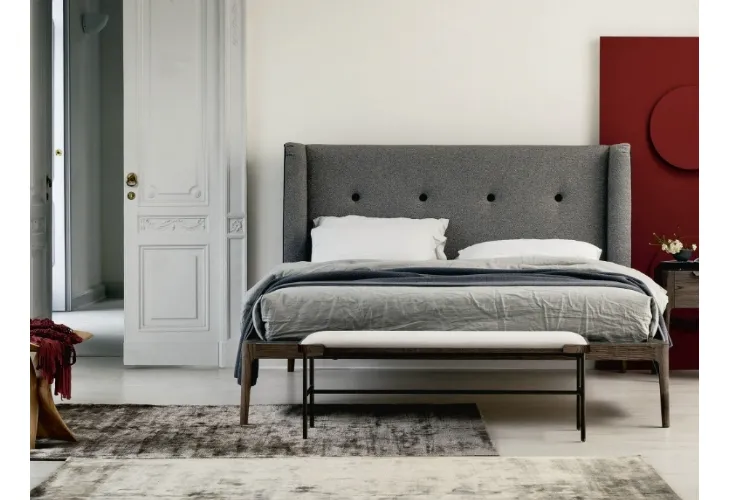 Letto imbottito Ziggy Bed di Porada