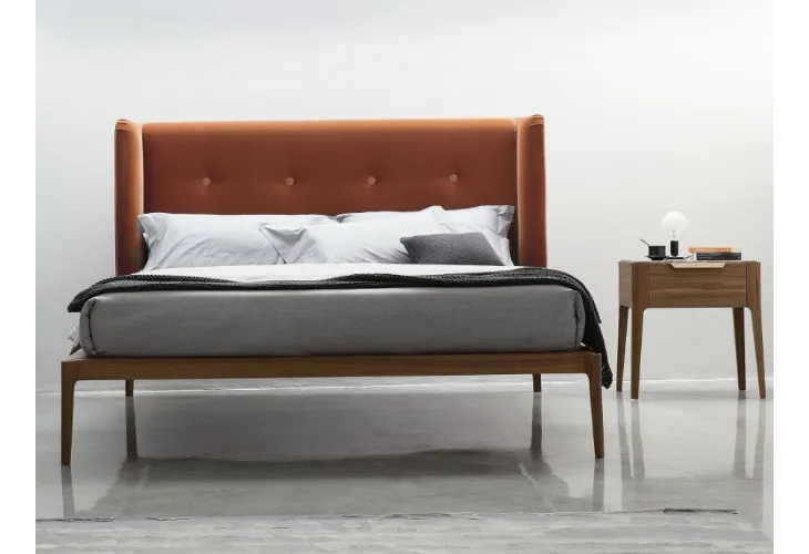 Letto imbottito Ziggy Bed di Porada