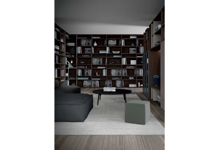 Libreria Mood 07A in legno di Astor Mobili
