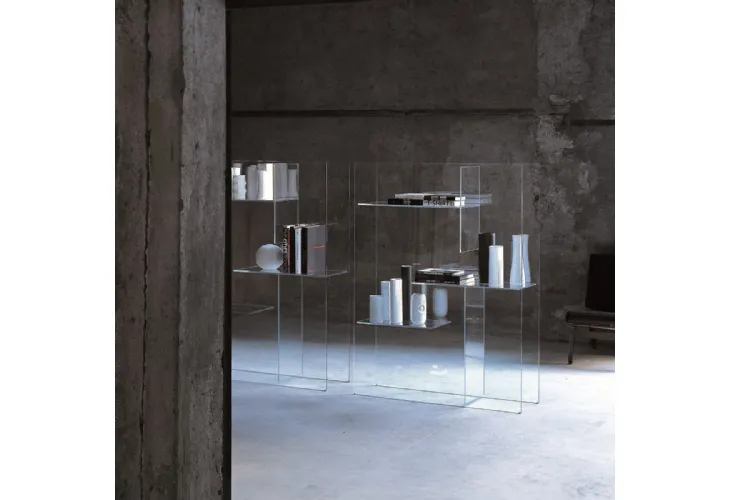 Libreria divisoria Transfix di Glas Italia