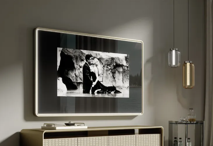 Mobile contenitore a specchio Porta Tv Oh Frame di Reflex
