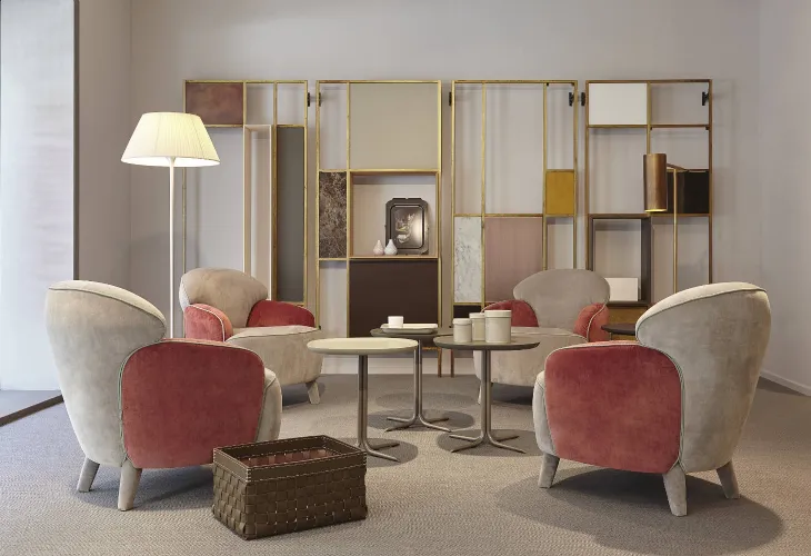 Poltroncina in tessuto Polpetta di Estel