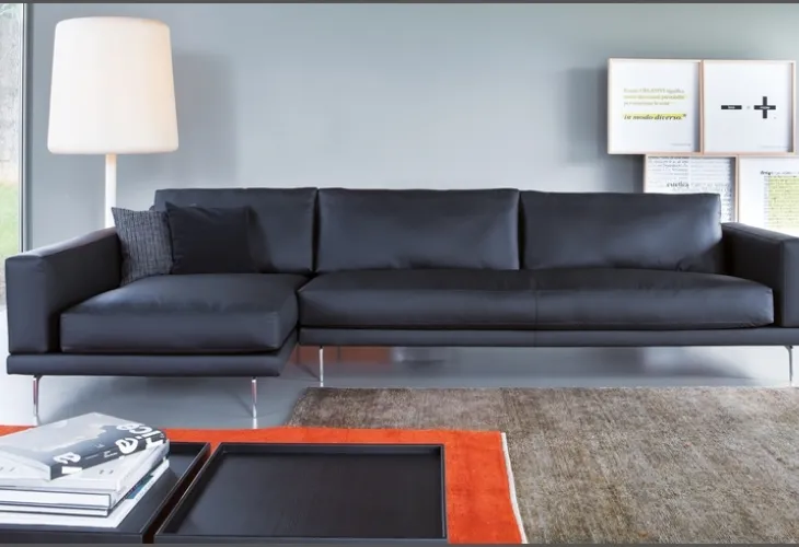 Divano di design in pelle Link di Vibieffe