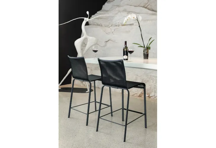 Sgabello Net in soft texplast di Bontempi