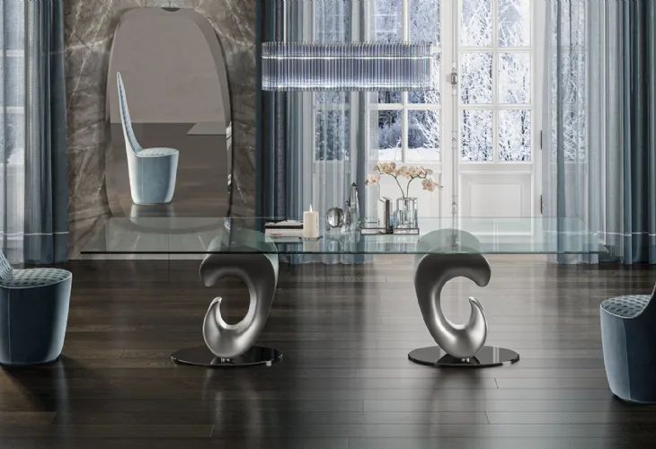 Sedia di design in tessuto Swan di Reflex