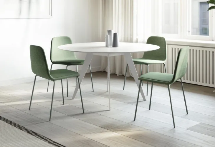 Tavolo rotondo Aise Metal Legs di Treku