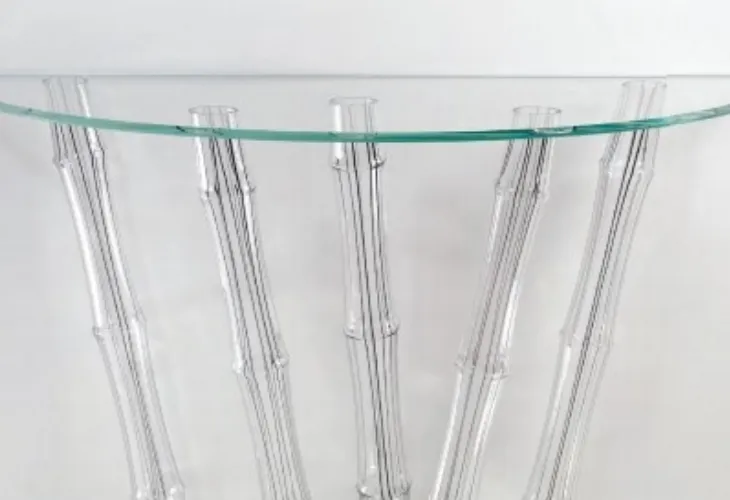 Consolle di design in vetro Bamboo Console di Reflex