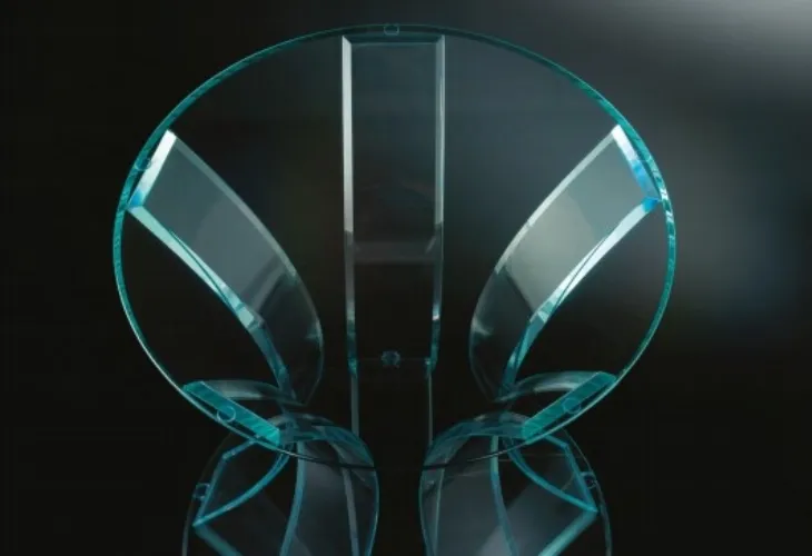 Tavolo di design in vetro Barrique di Reflex