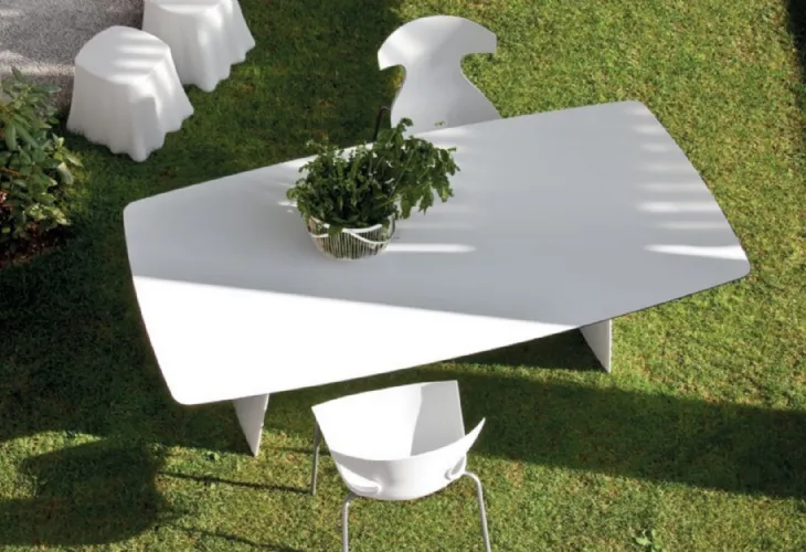 Tavolo moderno in laminato Stone di Domitalia