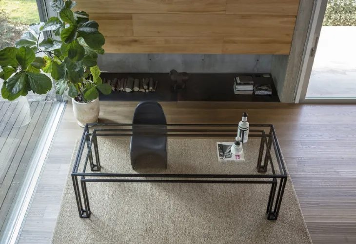 Tavolo in cristallo Hotline di Mogg