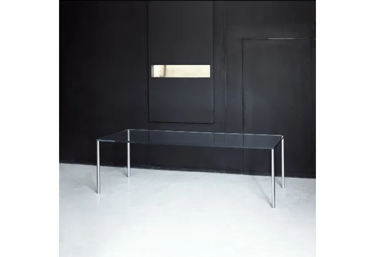 Tavolo Metal Rettangolare di Glas Italia