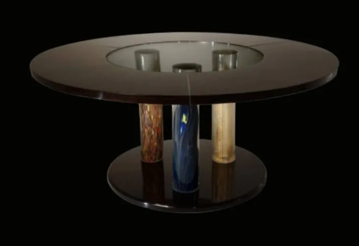Tavolo di design in vetro Nautilus di Reflex