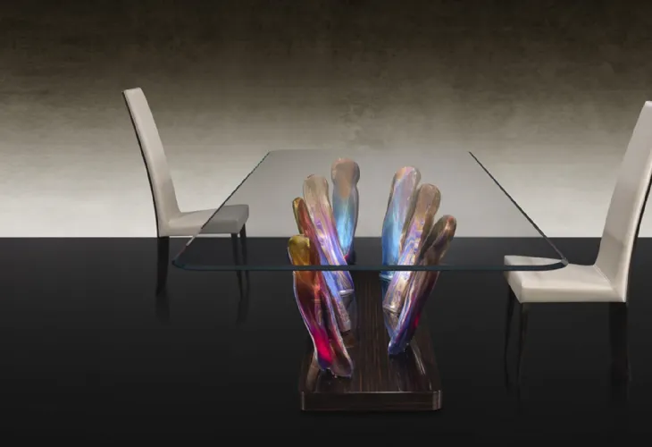 Tavolo con illuminazione a LED Sassi di Reflex