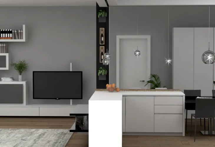 progetto rendering cucina