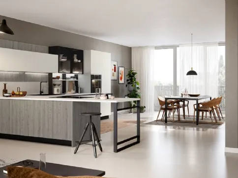 Trend Linea rovere grey e fenix bianco kos