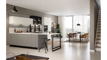Trend Linea rovere grey e fenix bianco kos